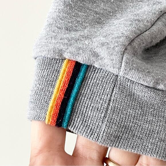 Paul Smith Grey Zip Zebra Logo Hoodie Kids size 8 - Picture 3 of 9